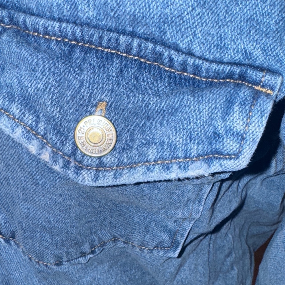 Distressed Blue Denim Jacket - Picture 8 of 11